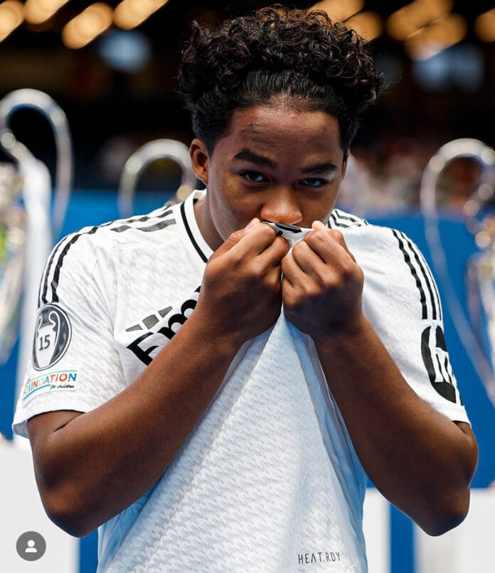Endrick festa Real Madrid