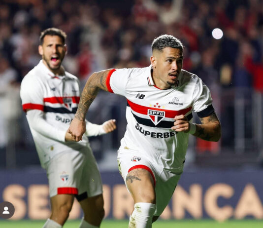 Luciano marca pela quarta vez seguida, dá vitória ao São Paulo e se torna o terceiro maior goleador do time no Brasileirão