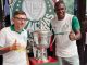 Good Morning, NY: Palmeiras e Puma ‘falam’ com torcedores ao lado de Clebão e do troféu de 51
