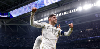Valverde: jogador uruguaio foi o grande nome do Real Madrid na partida contra o Manchester City / Real Madrid