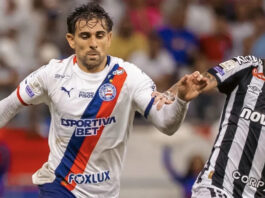 Santos faz dois gols com Rollheiser no 1º tempo, mas vacila e permite reação do Bahia