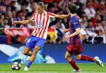 Atlético de Madrid impõe o espírito guerreiro de Simeone e tira o Barcelona da Champions League