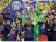 Bicampeão, PSG frustra o Arsenal e entra na dinastia da Liga dos Campeões PSG Em feito histórico, o zagueiro brasileiro Marquinhos, capitão do Arsenal, ergue pela segunda vez a taça da Liga dos Campeões