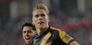 Conference League leva as periferias de Londres e Madri ao centro da Europa Conference League O atacante brasileiro Alemão tenta repetir a faça da semifinal e decidir o título para o Rayo Vallecano