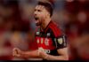 Sorteios abrem rotas para duelos brasileiros nas oitavas da Libertadores e na Sul-Americana Sorteio O meia Lucas Paqueta celebra o seu gol na vitória sobre o Cusco; Rubro-Negro é o líder geral da fase de grupos