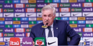 Ancelotti admite perder Wesley para a Copa e diz que Brasil está ‘escalado’ para a estreia