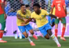 Brasil toma ‘olé’ no 1º tempo, empata com golaço se Vini Jr., mas segue sem um time para o hexa