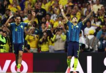 Com Luis Díaz inspirado, Colômbia transforma sonho do Uzbequistão em dura lição de Copa Luis Díaz Daniel Muñoz e Luis Días, os autores dos gols da Colômbia