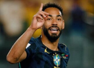 Brasil cumpre obrigação, faz 3 a 0 no Haiti e pode viver de novo tempos de paz Brasil Decisivo dentro da área, Matheus Cunha deixa a sua marca com os dois primeiros gols da seleção brasileira na vitória sobre o Haiti