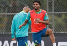 Éderson: saiba quem é o jogador escolhido por Ancelotti para o lugar de Wesley Éderson herda a vaga do lateral direito Wesley, cortado da Copa por causa de contusão muscular / Rafael Ribeiro/CBF