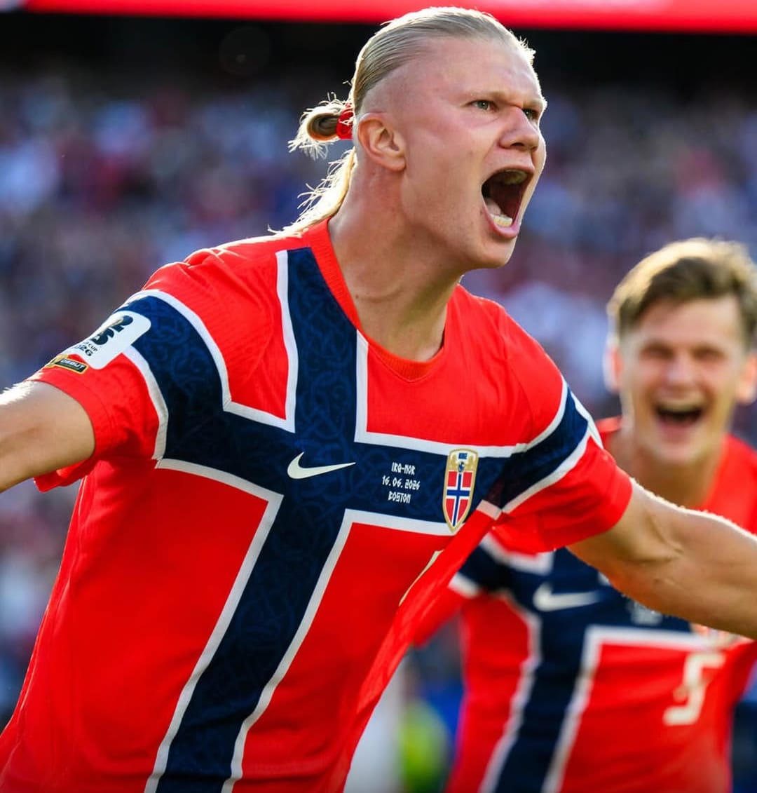 Haaland mostra o seu cartão de visitas e marca o primeiro gol em sua estreia em uma Copa do Mundo