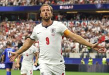 Harry Kane supera Mbappé e Haaland e conquista a ‘Chuteira de Ouro’ pela segunda vez seguida Harry Kane Esperto e livre de marcação na grande área, Harry Kane aproveita e marca segundo gol da Inglaterra