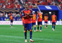 Lamine Yamal entra para a história, Oyarzabal decide cedo e Espanha acorda com goleada Lamine Yamal em dez minutos de sua primeira partida como titular, faz o primeiro gol em Copas