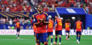 Lamine Yamal entra para a história, Oyarzabal decide cedo e Espanha acorda com goleada Lamine Yamal em dez minutos de sua primeira partida como titular, faz o primeiro gol em Copas