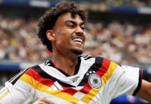 Entre o 7 a 1 da Alemanha e a goleada sueca, quarto dia mostra a cara da nova Copa Alemanha Nathaniel Brown comemora o seu primeiro gol com a camisa da seleção da Alemanha
