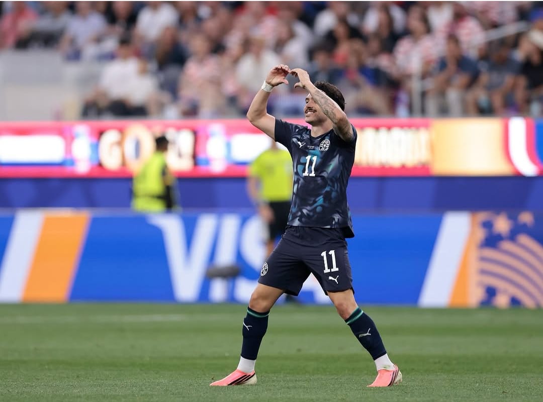Estados Unidos O palmeirense Maurício festeja o seu gol, que deu ânimo, mas não foi o suficiente para evitar a goleada / Albirroja