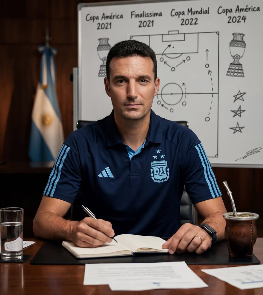 Argentina O técnico Lionel Scaloni aprende com os percalços da conquista no Catar e prepara a Argentina para tentar o tetra