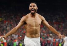 Marrocos Saibari faz o gol na última penalidade e parte para a festa marroquina da classificação às oitavas