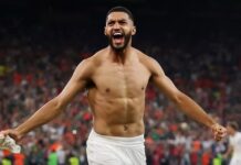 Marrocos Saibari faz o gol na última penalidade e parte para a festa marroquina da classificação às oitavas