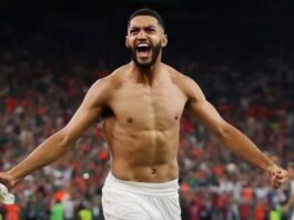 Marrocos Saibari faz o gol na última penalidade e parte para a festa marroquina da classificação às oitavas
