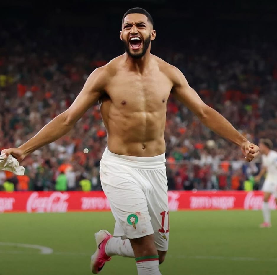 Marrocos Saibari faz o gol na última penalidade e parte para a festa marroquina da classificação às oitavas