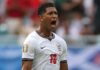 Inglaterra Bellingham vibra ao marcar o primeiro gol