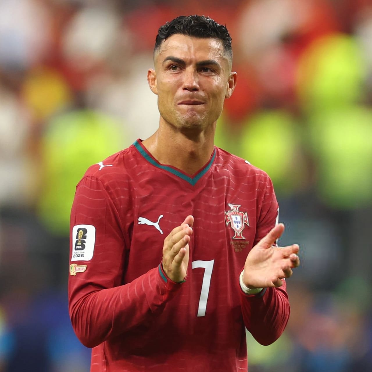 Cristiano Ronaldo emocionado