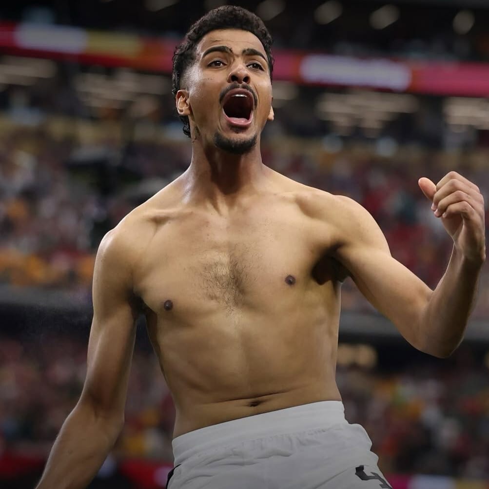 Egito Hossam Abdelmaguid comemora a classificação