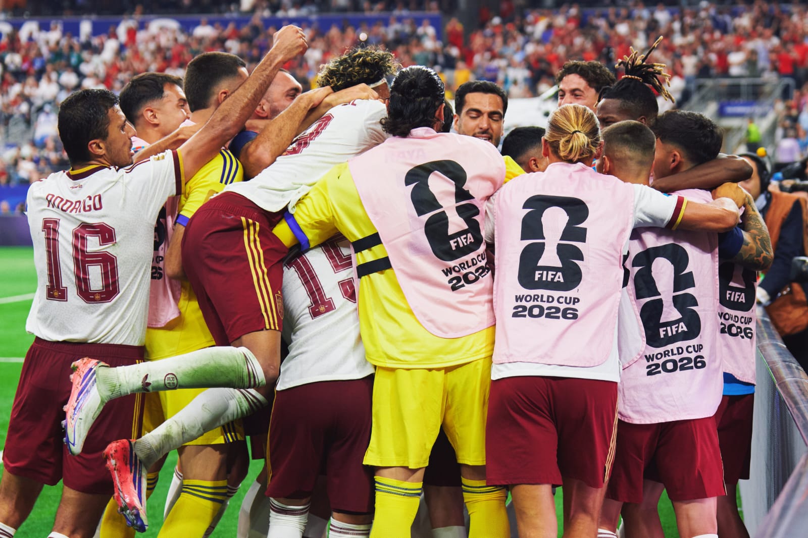 Espanha comemoração do segundo gol
