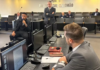 Victor Gabriel depõe no STJD; advogado do Internacional Rogério Pastl (fundo) usa áudio fake e clube vira chacota / STJD