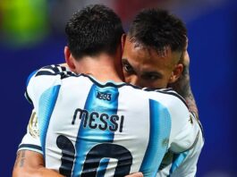 Lautaro Martínez e Messi
