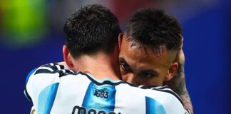 Lautaro Martínez e Messi