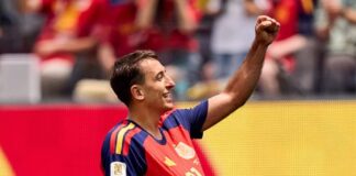 Espanha faz treino de luxo, despacha a Áustria sem sustos e chega às oitavas com pinta de favorita Espanha Oyarzabal comemora o primeiro gol