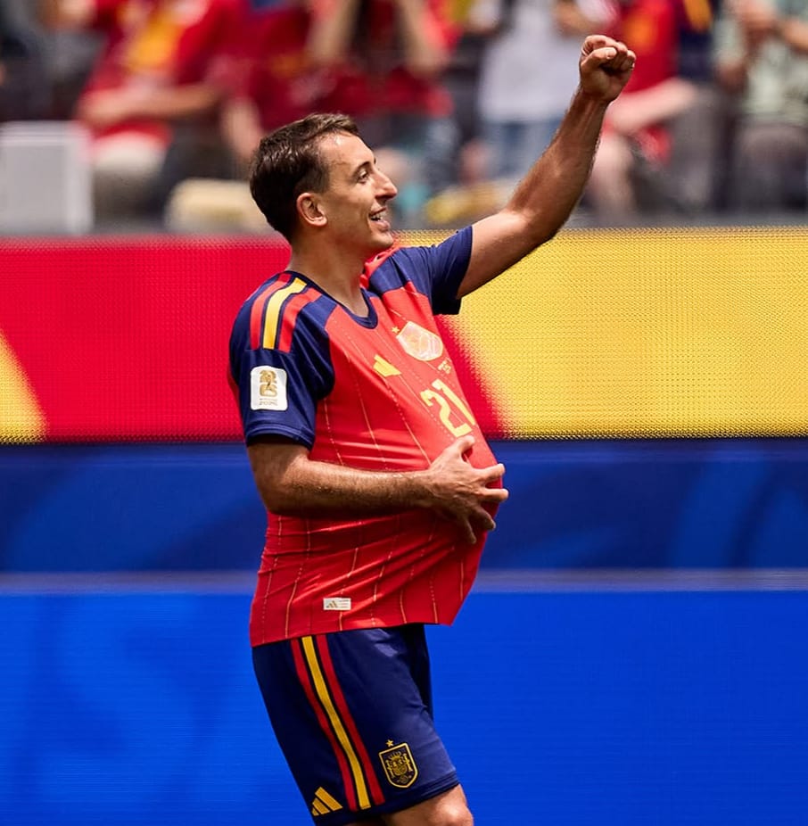 Espanha Oyarzabal comemora o primeiro gol