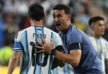 Sem Messi, Argentina precisa agora decidir o futuro do técnico Lionel Scaloni Scaloni e Messi
