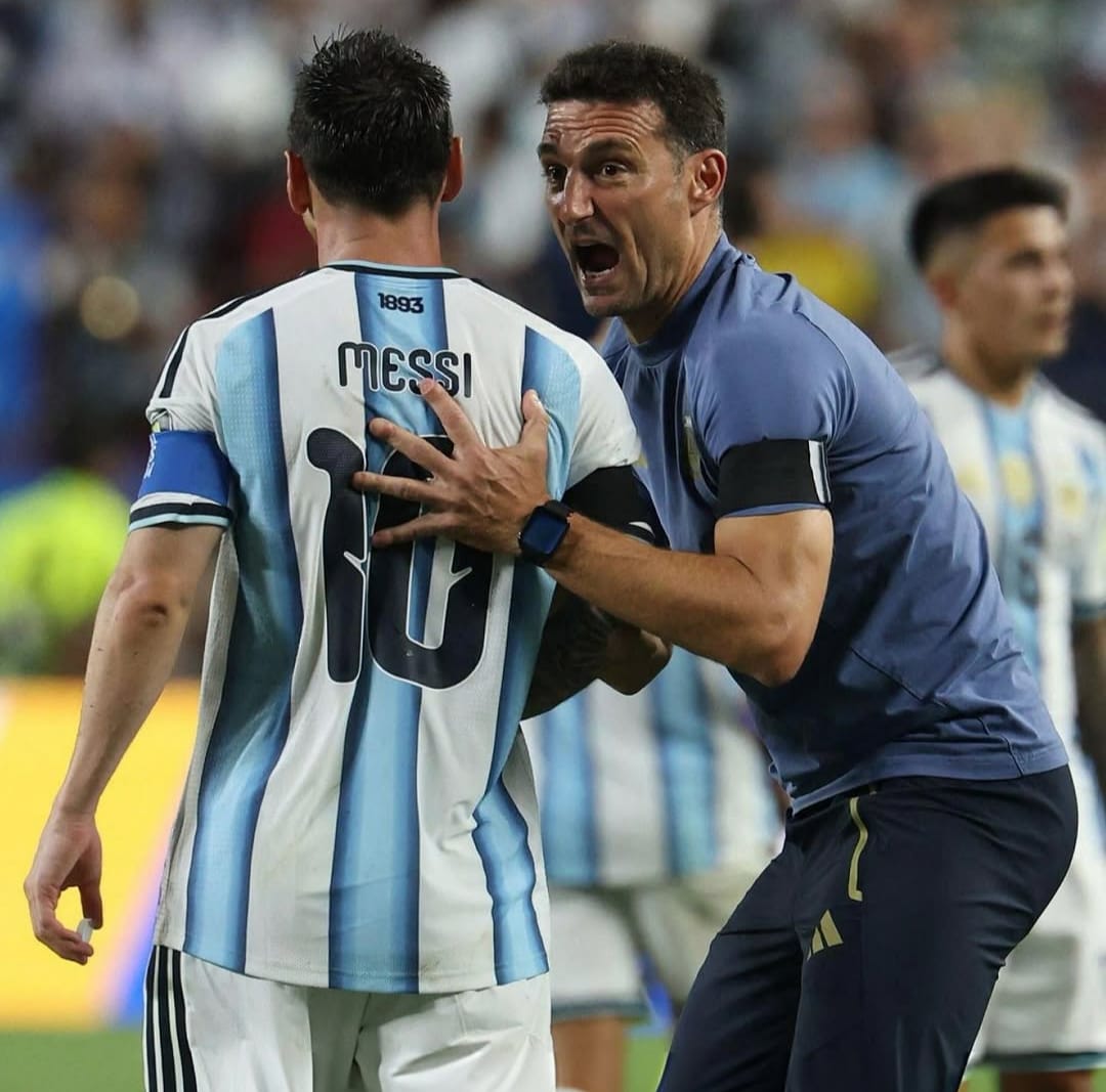Scaloni e Messi