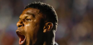 São Paulo Arboleda comemora gol