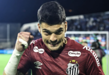 Sem Neymar e Gabigol, Santos avança na Sul-Americana e mantém vivo o sonho de duas taças Santos Gabriel Brazão