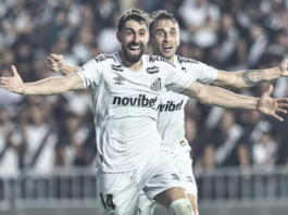 Na véspera de um ano do 6 a 0 sofrido, Santos dá troco no Vasco, vence primeira fora de casa e deixa Z4 Santos Luan Peres e João Schmidt