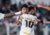 Com Neymar e Gabigol descansados, Santos só empata com Mirassol e desperdiça chance de abrir distância do Z4 Santos Neymar e Barreal comemoram o gol de empate