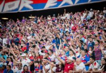 Fortaleza troca o Castelão por dinheiro e leva decisão contra o Palmeiras para longe da torcida Fortaleza torcida no Castelão