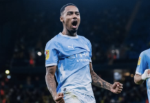Allan se apresenta ao Manchester City : ex-Palmeiras faz gol e dá assistência na estreia