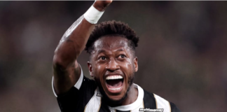Galo Fred comemora o gol da virada