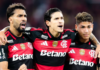 Flamengo apaga o asterisco da tabela, cola no Palmeiras e deixa Mirassol no limite do Z4 Flamengo Lucas Paquetá Pedro e Carrascal