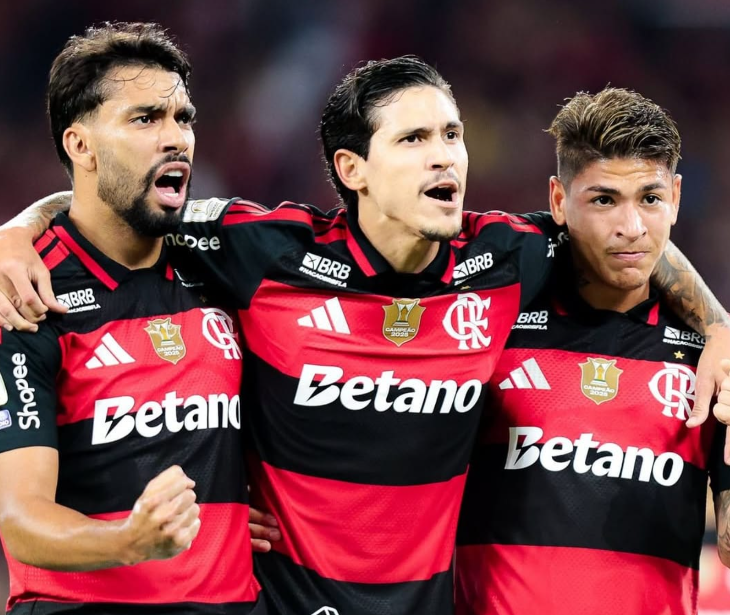 Flamengo Lucas Paquetá Pedro e Carrascal